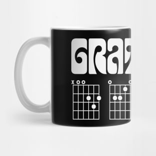 Classic Rock Guitar Tabs- Grateful for Music Mug